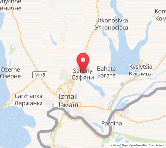 Map of Safjany, Odessa