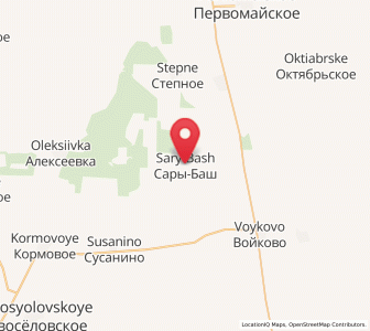Map of Sary-Bash, Crimea