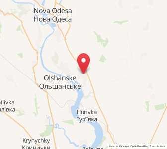 Map of Sebyne, Mykolaiv