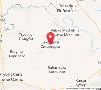 Map of Sekretarka, Mykolaiv