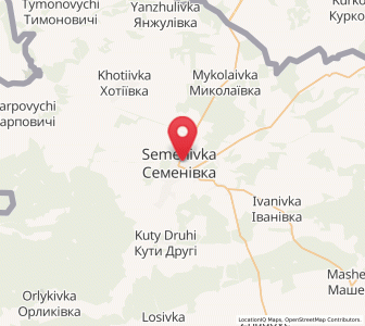 Map of Semeniwka, Chernihiv