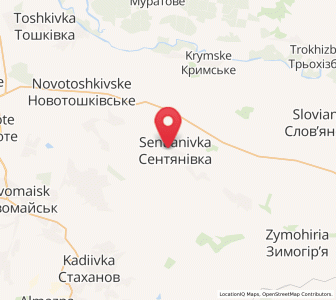 Map of Sentjaniwka, Luhansk