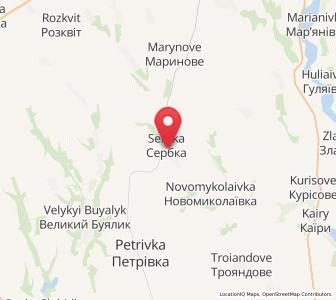 Map of Serbka, Odessa