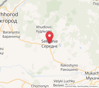 Map of Peretschyn, Transcarpathia