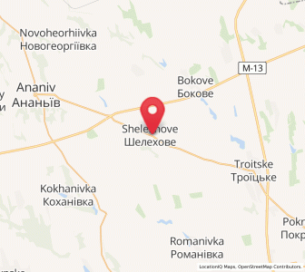 Map of Shelekhove, Odessa
