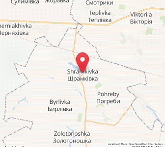 Map of Shramkivka, Cherkasy