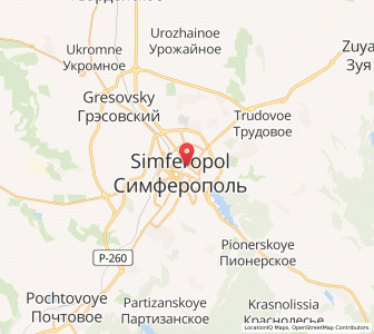 Map of Simferopol, Crimea