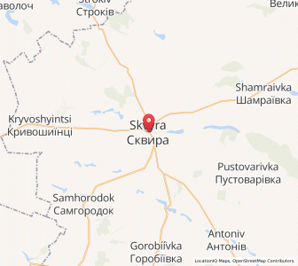 Map of Skwyra, Kiev