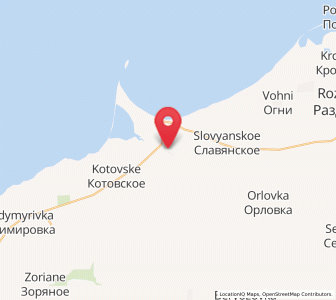 Map of Slavnoye, Crimea