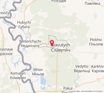 Map of Slawutytsch, Kiev
