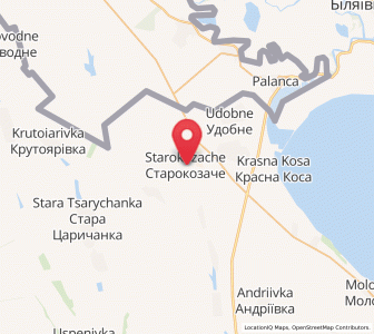 Map of Starokosatsche, Odessa