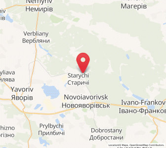Map of Starychi, Lviv