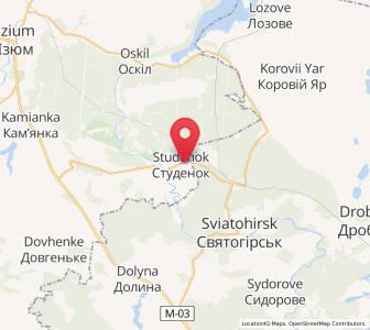 Map of Studenok, Kharkiv