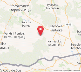 Map of Sucheveny, Chernivtsi