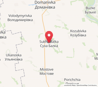 Map of Sukha Balka, Mykolaiv