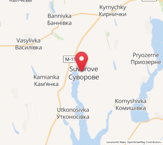 Map of Suworowe, Odessa