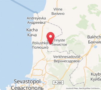 Map of Suvorovo, Crimea