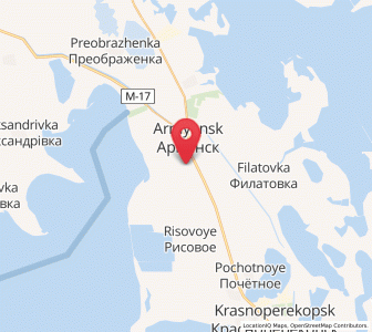 Map of Suvorovo, Crimea