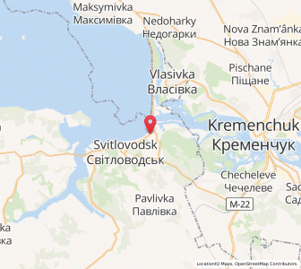 Map of Switlowodsk, Kirovohrad