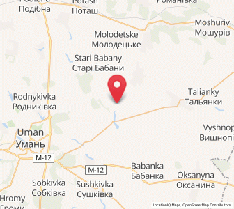Map of Tanske, Cherkasy