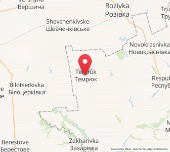 Map of Temrjuk, Donetsk