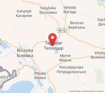 Map of Teplodar, Odessa