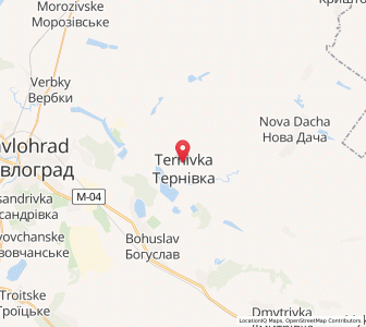 Map of Terniwka, Dnipropetrovsk