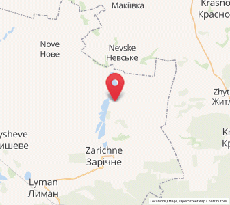 Map of Terny, Donetsk