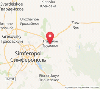 Map of Trudovoye, Crimea