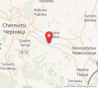 Map of Zuren, Chernivtsi