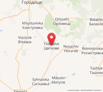 Map of Zwitkowe, Cherkasy