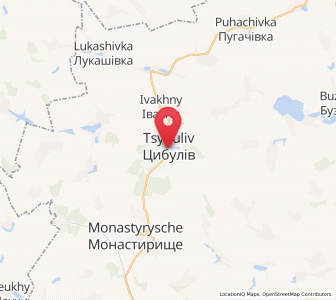 Map of Zybuliw, Cherkasy