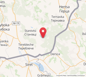 Map of Turiatka, Chernivtsi