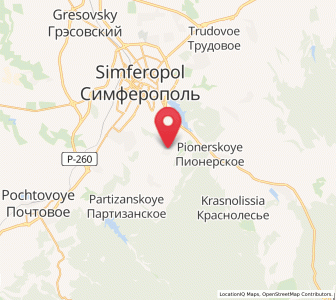 Map of Ukrainka, Crimea