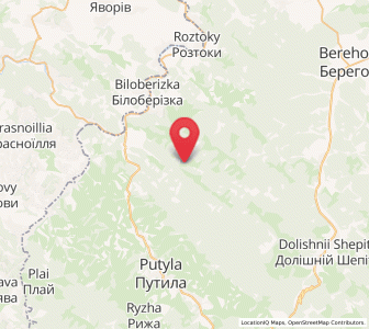 Map of Ust-Putila, Chernivtsi