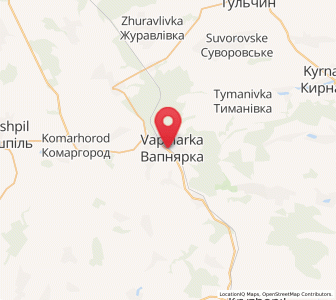 Map of Vapnjarka, Vinnytsia