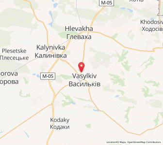 Map of Wassylkiw, Kiev