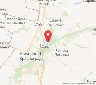 Map of Verbivka, Kharkiv