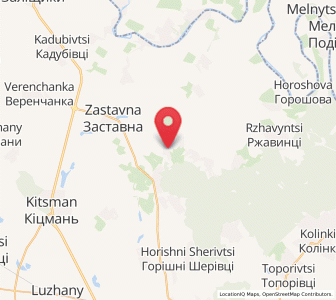 Map of Verbivtsi, Chernivtsi