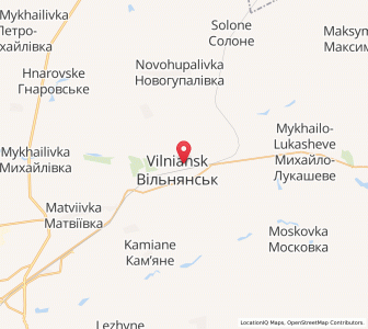 Map of Wilnjansk, Zaporizhzhia