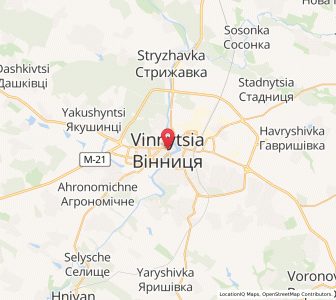 Map of Winnyzja, Vinnytsia
