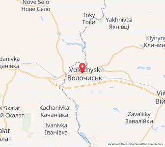 Map of Wolotschysk, Khmelnytskyi