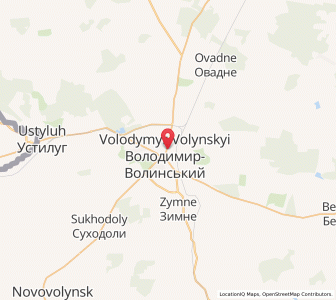 Map of Wolodymyr, Volyn