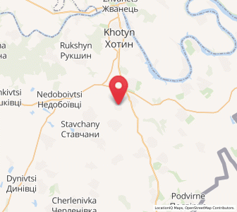 Map of Vornychany, Chernivtsi