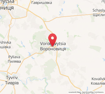 Map of Voronovytsya, Vinnytsia