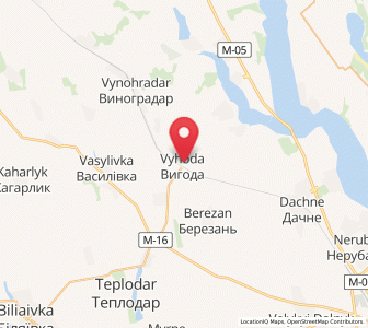 Map of Vyhoda, Odessa