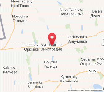 Map of Wynohradne, Odessa