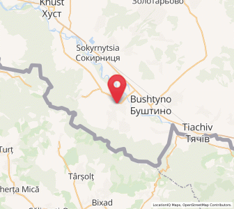 Map of Vyshkovo, Transcarpathia
