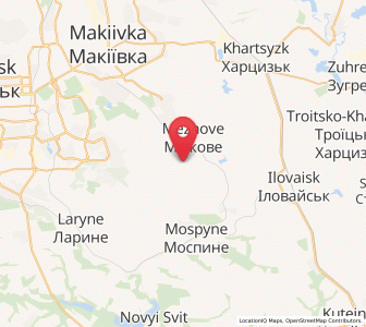 Map of Vysoke, Donetsk