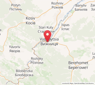 Map of Wischnitza, Chernivtsi